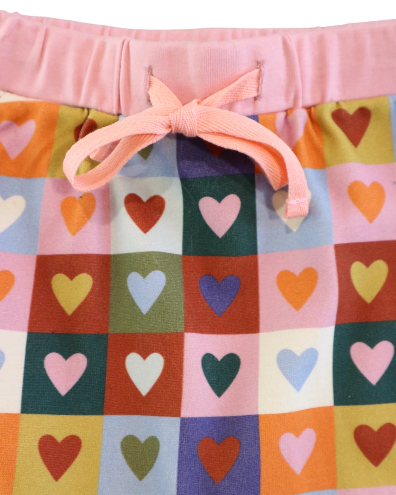 Kapow Kids Heart Checkerboard Trackpants