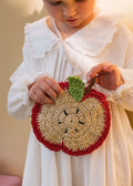 Acorn Apple Straw Bag
