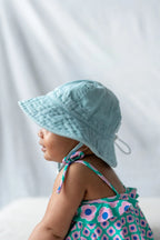 Acorn Wide Brim Infant Hat