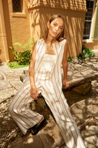 Nude Lucy Aisha Linen Amber Stripe Pant