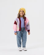 Goldie + Ace Colour Block Knit Cardigan