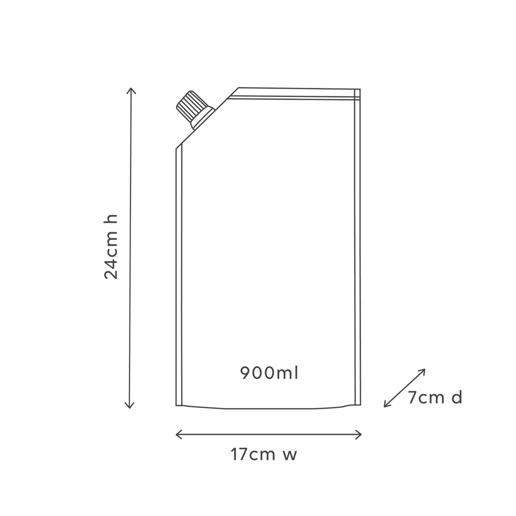 Al.ive Body 900ml Dish Wash Refill - Lemon Myrtle & Honeydew