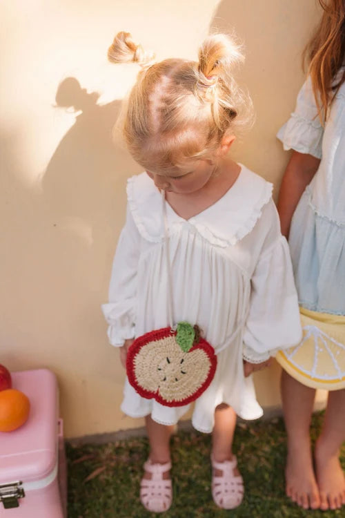 Acorn Apple Straw Bag