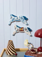 Jones & Co Paloma Wall Art Blue Horse