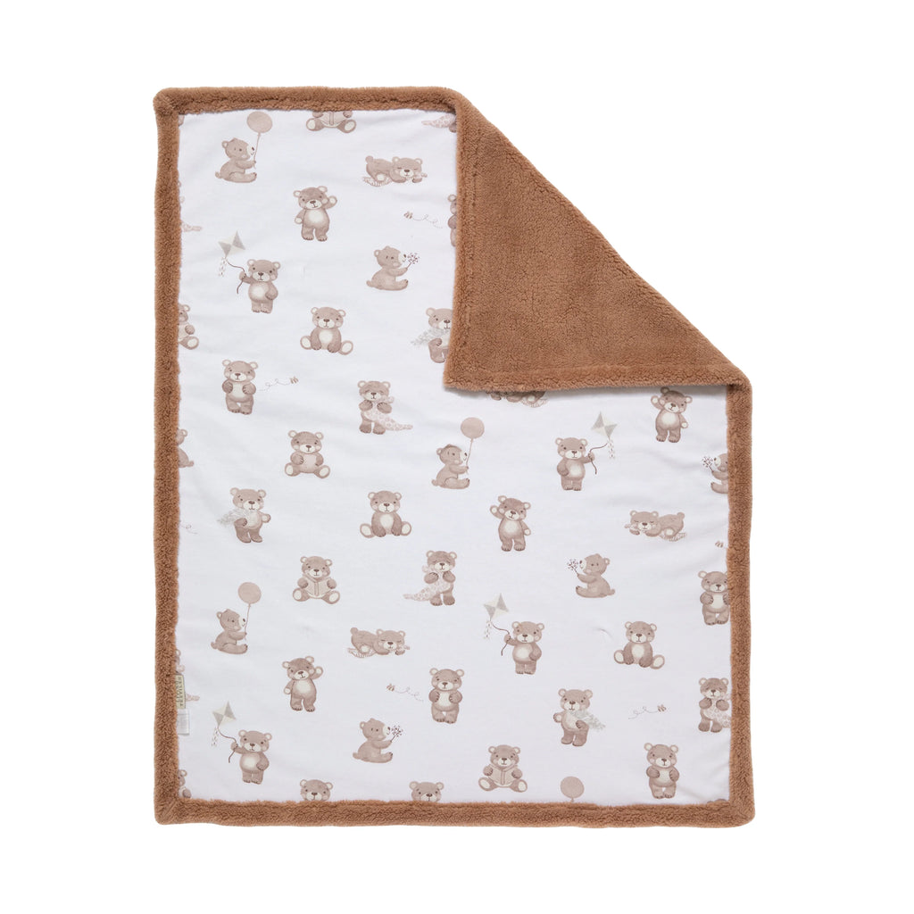 Living Textiles Sherpa Pram Blanket - Assorted