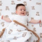 Living Textiles Sherpa Pram Blanket - Assorted