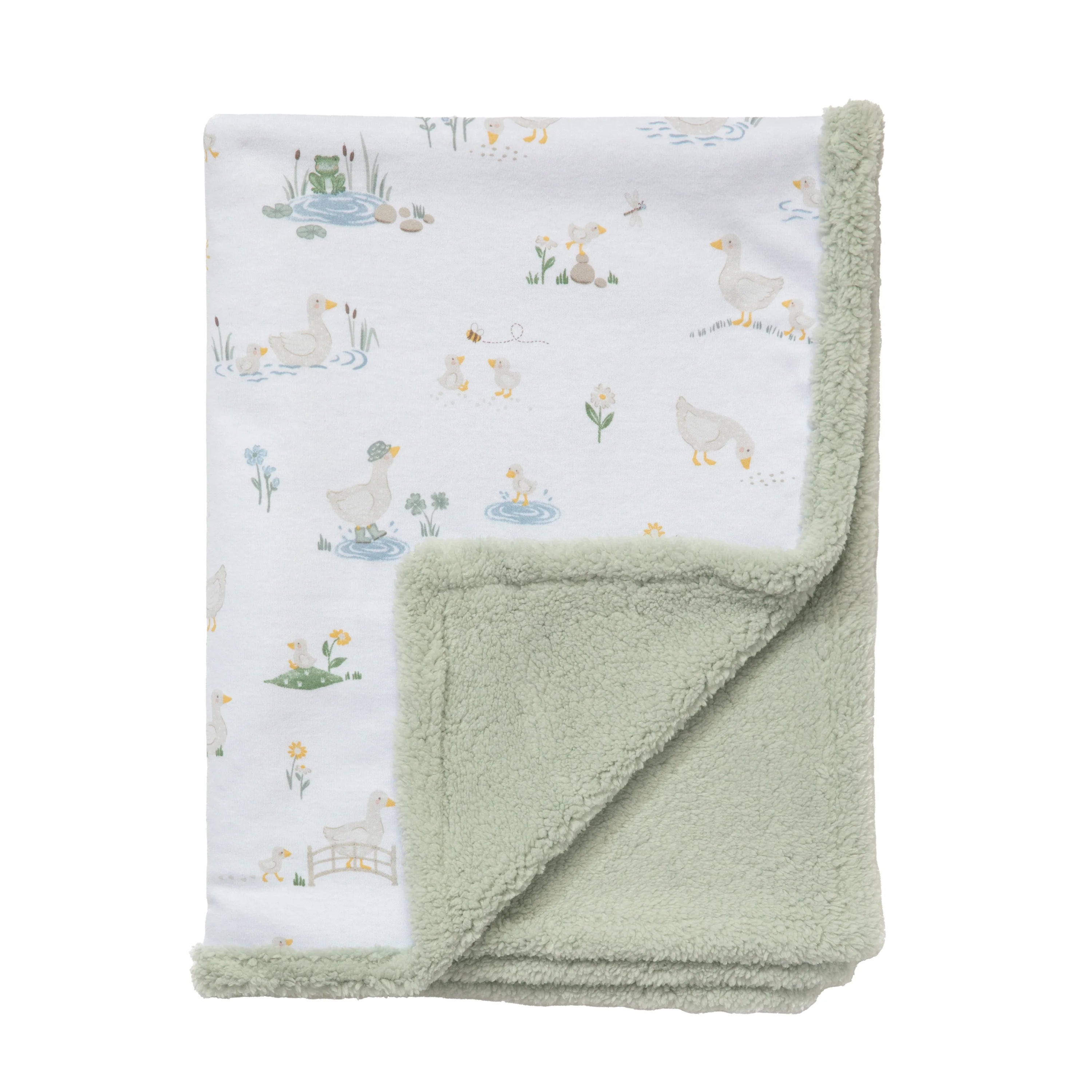 Living Textiles Sherpa Pram Blanket - Assorted