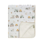 Living Textiles Sherpa Pram Blanket - Assorted