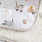 Living Textiles Sherpa Pram Blanket - Assorted