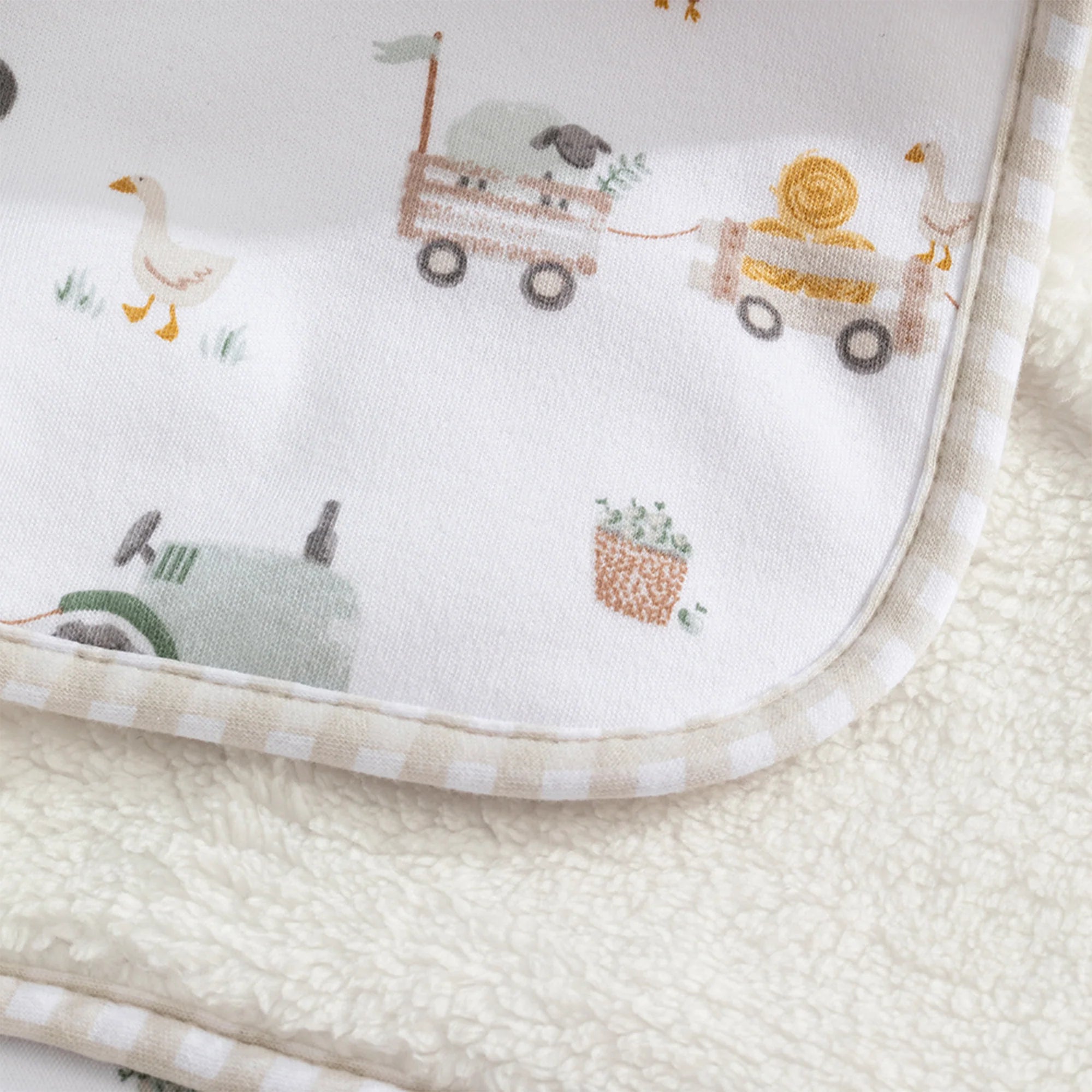 Living Textiles Sherpa Pram Blanket - Assorted