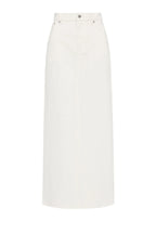 Nude Lucy Organic Denim Maxi Skirt Ecru