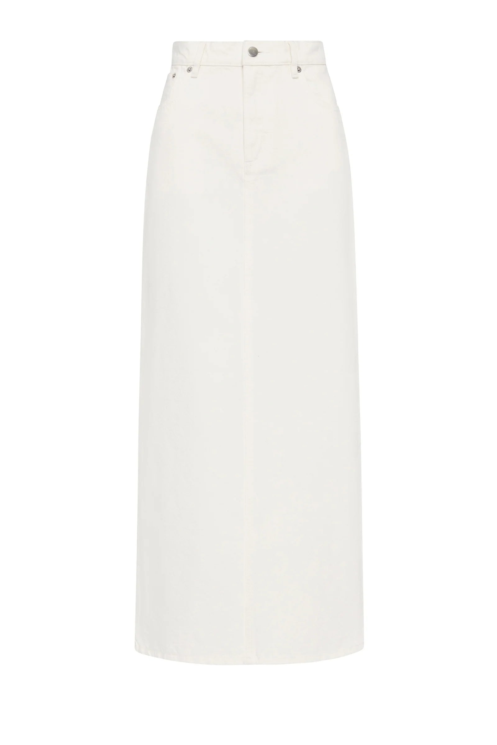 Nude Lucy Organic Denim Maxi Skirt Ecru