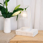 Mediterranean Markets Glass White Lamp