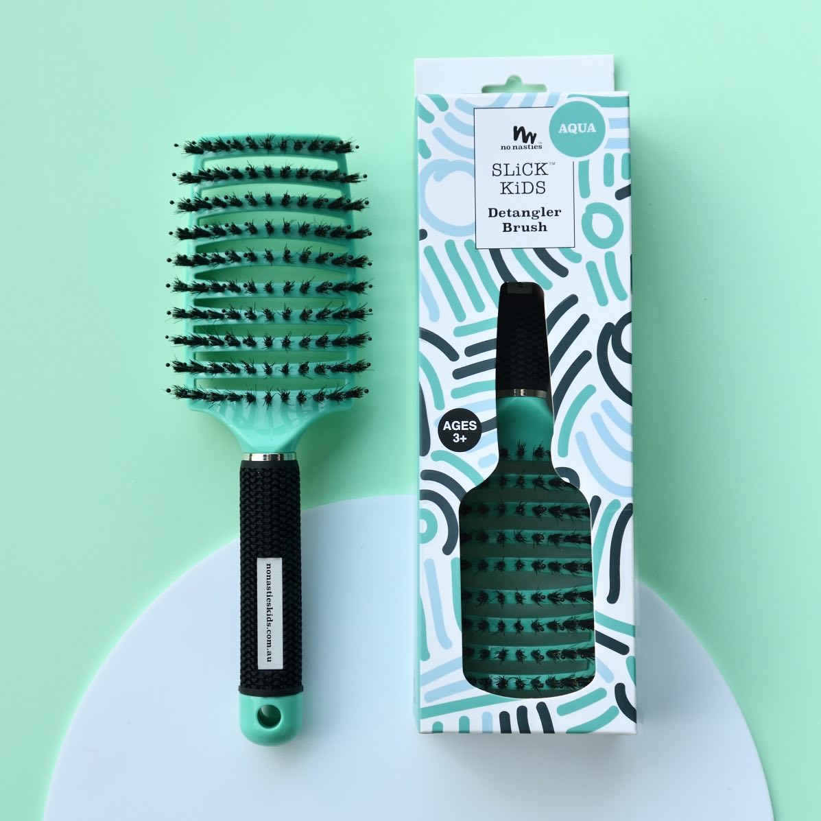 No Nasties Slick Kids Detangler Kids Hair Brush