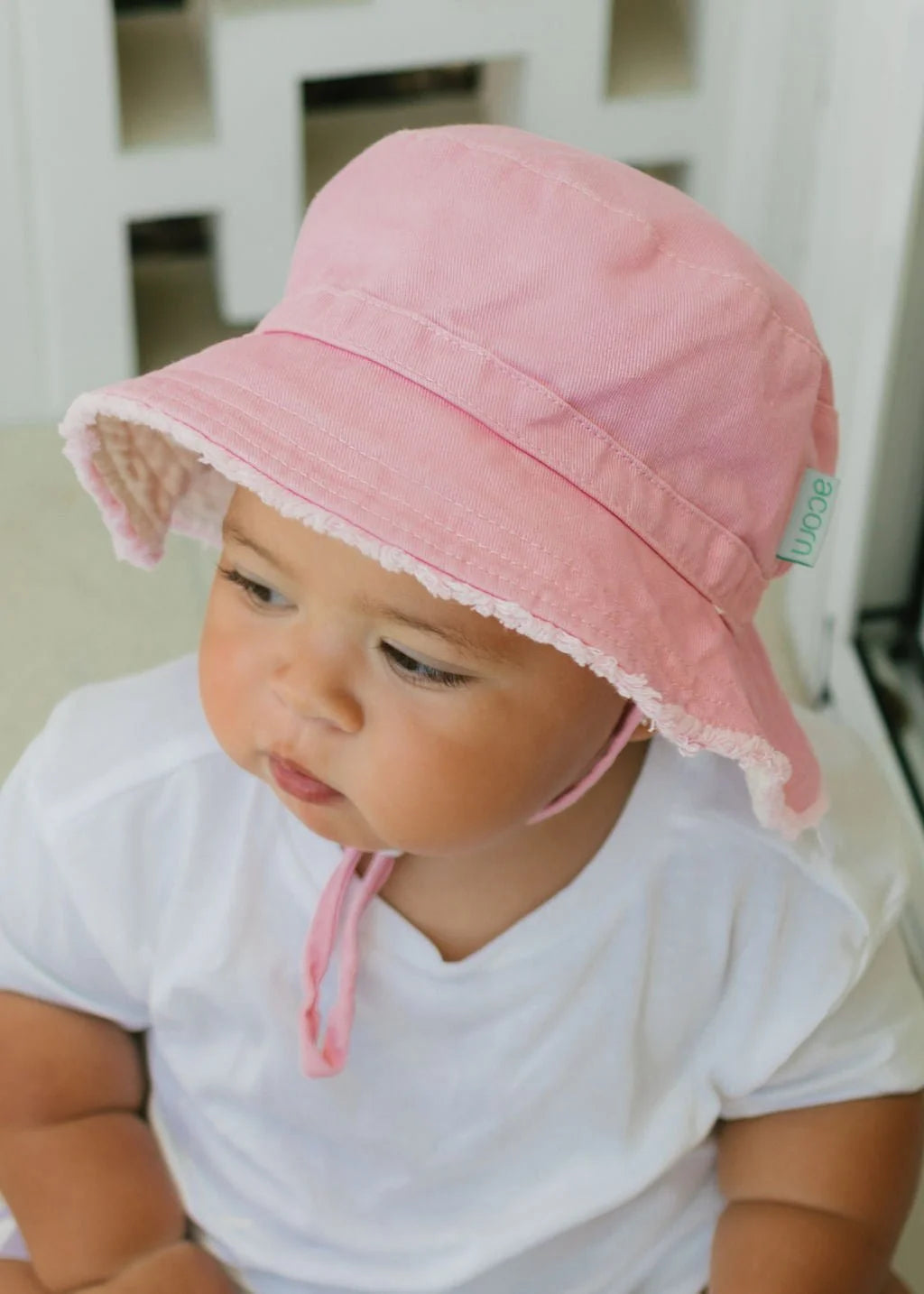 Acorn Frayed Bucket Hat