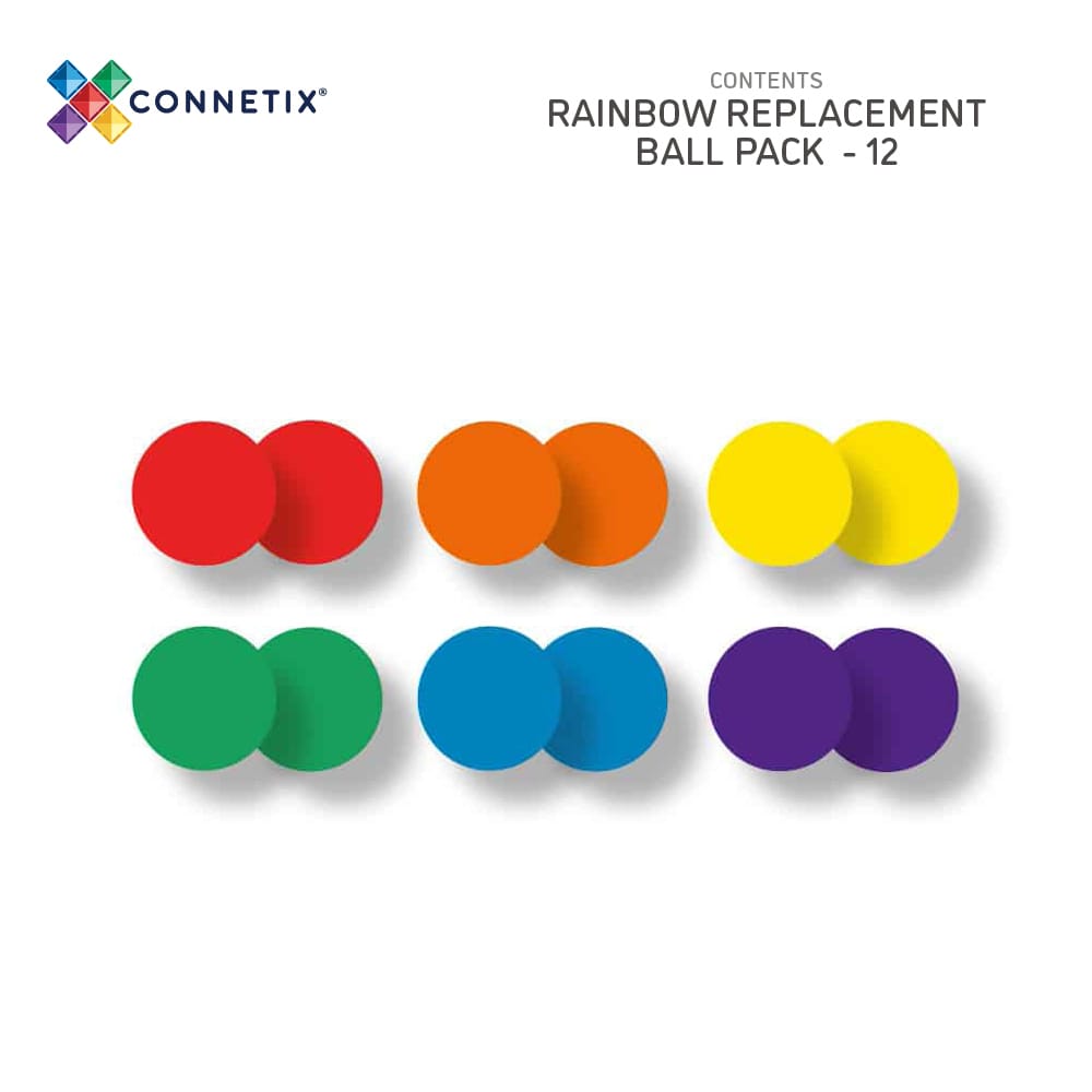 Connetix Rainbow Ball Pack 12pc