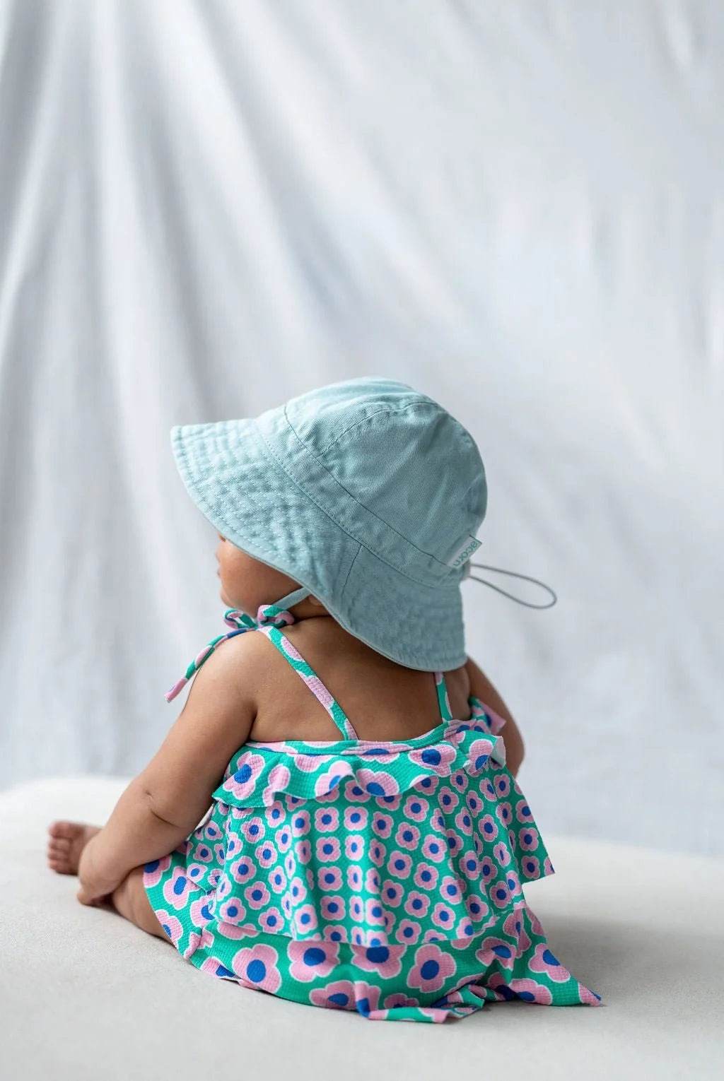 Acorn Wide Brim Infant Hat