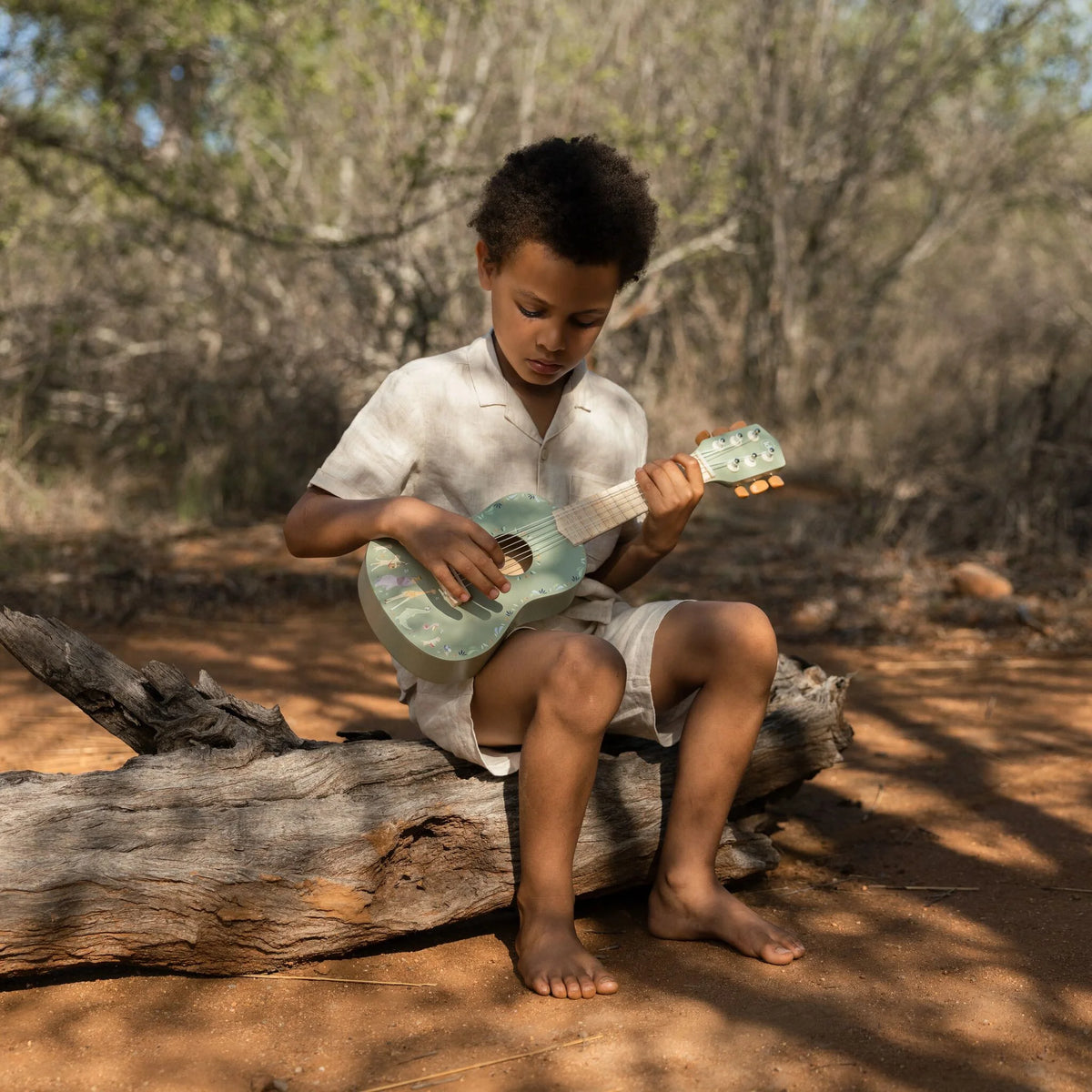 Little Dutch Safari Friends Wooden Guitar