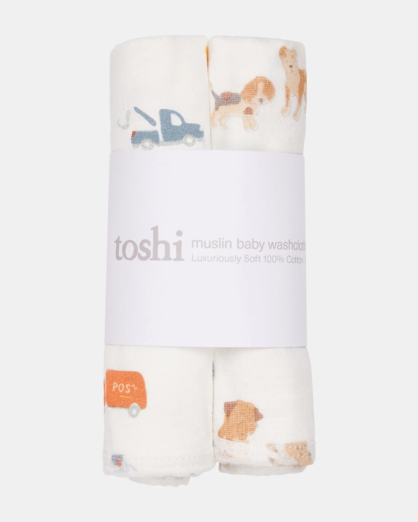 Toshi Baby Washcloth Muslin 2pcs