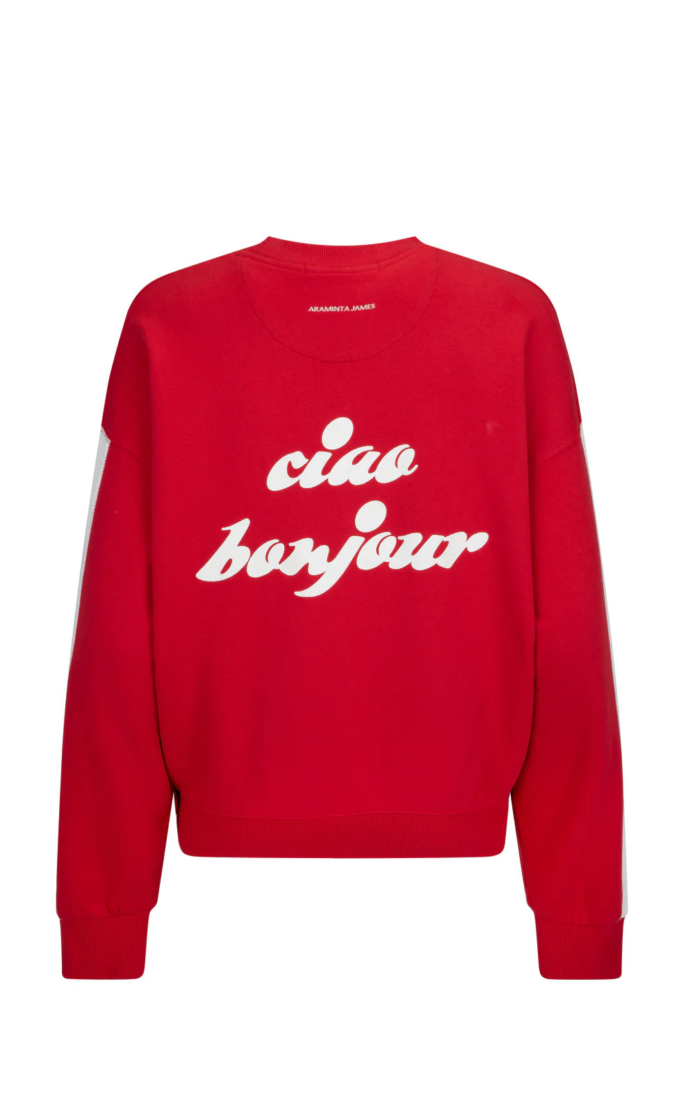 Araminta James Ciao Bonjour Sweatshirt Cherry