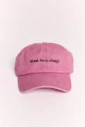 Feather & Noise Gigi Washed Denim Cap Tired, Busy, Sleepy Pink