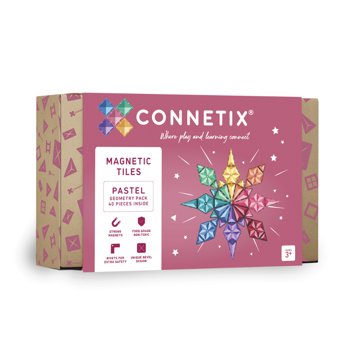 Connetix Pastel Geometry Pack 40pc