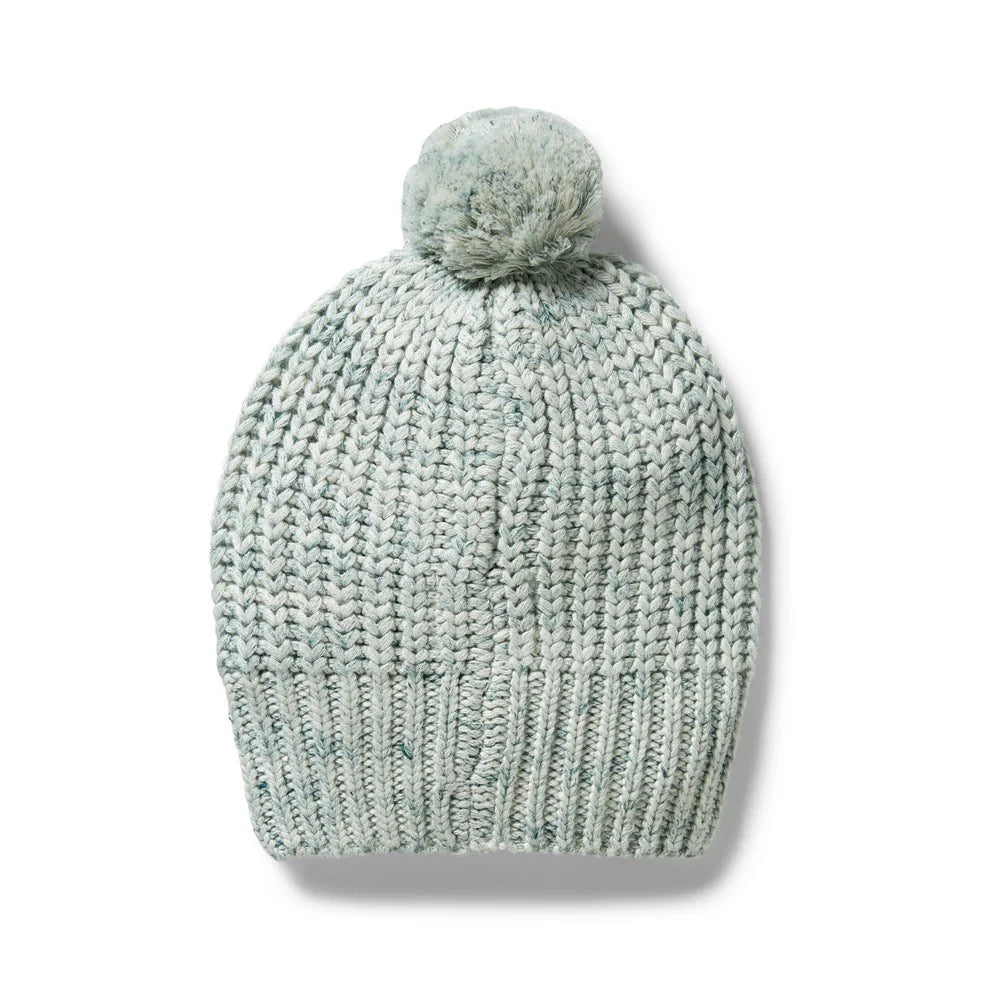Wilson & Frenchy Moss Speckle Organic Knitted Hat