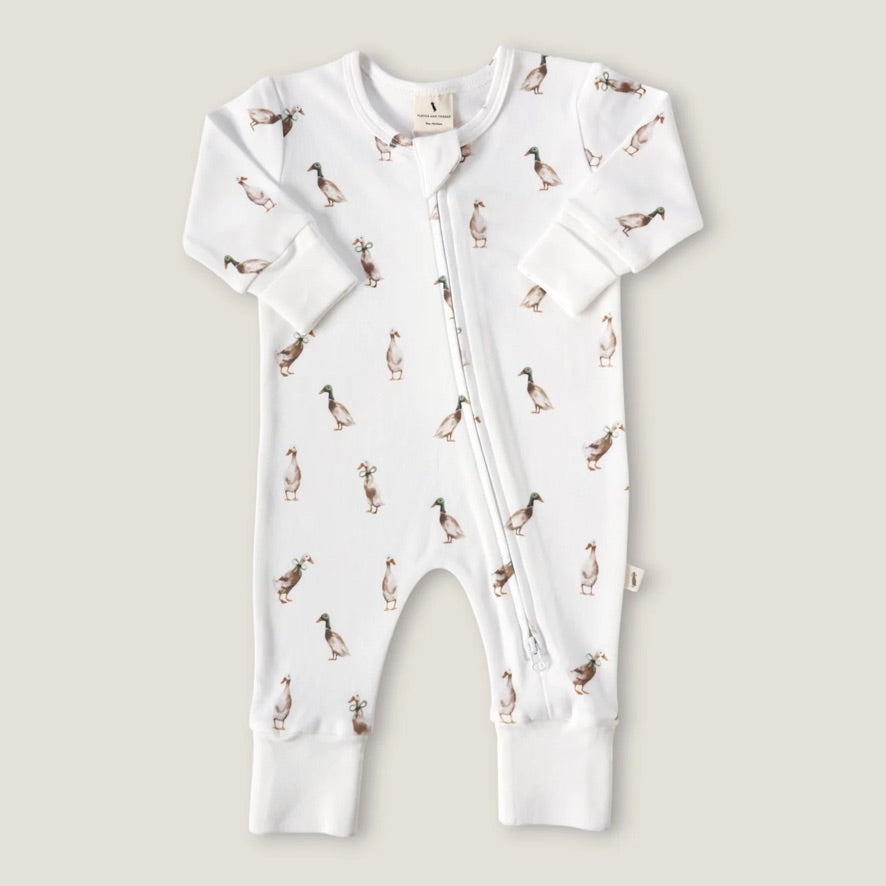 Fledge & Thread Duck Zip Onesie