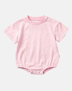 Toshi Mini Stripe Bubble Short Sleeve Onesie