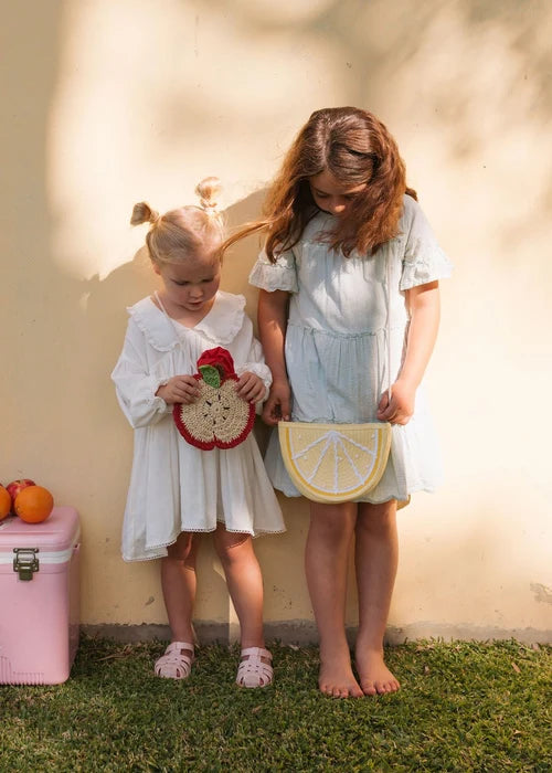 Acorn Apple Straw Bag