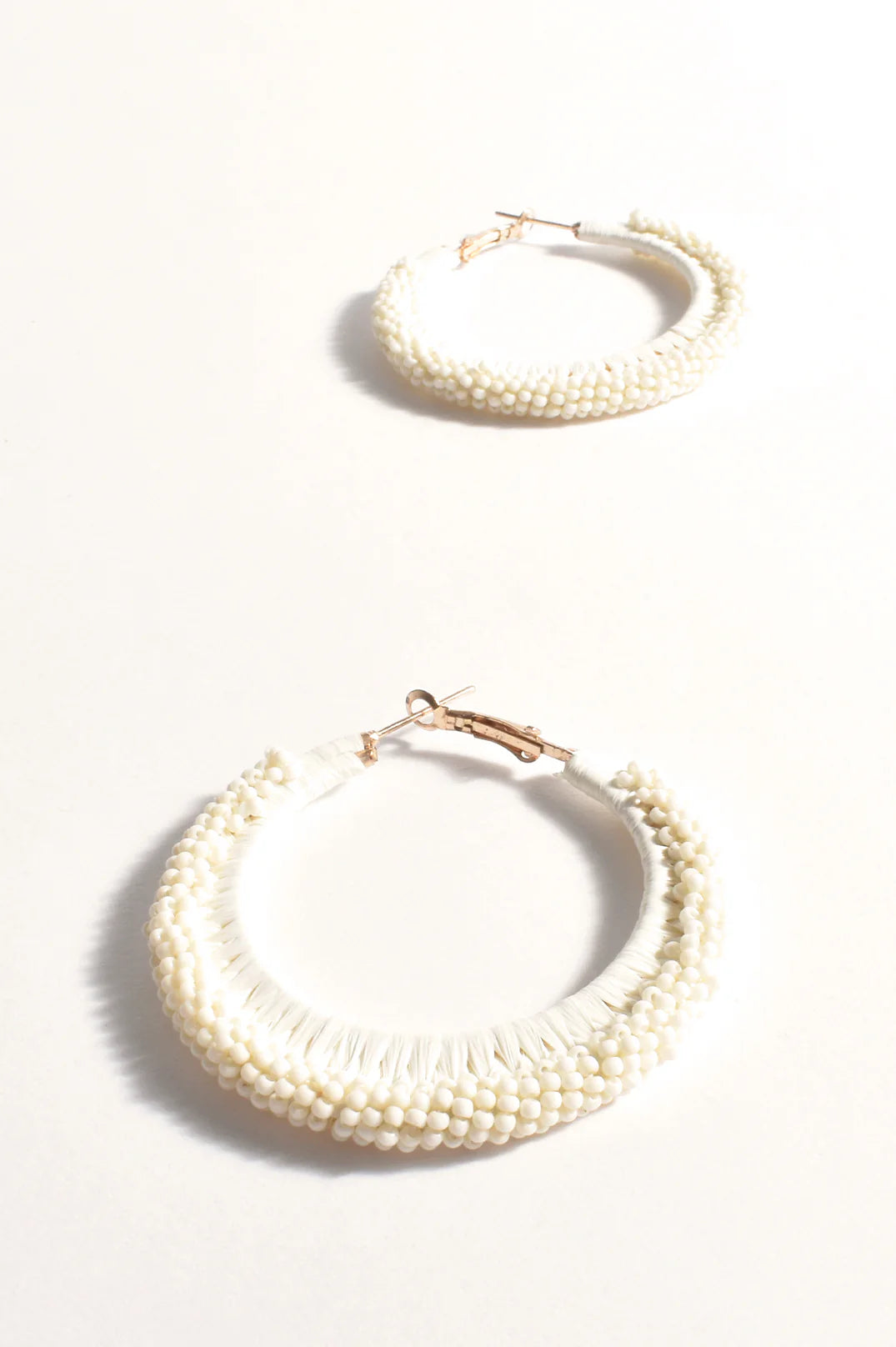 Bead And Raffia Event Hoops