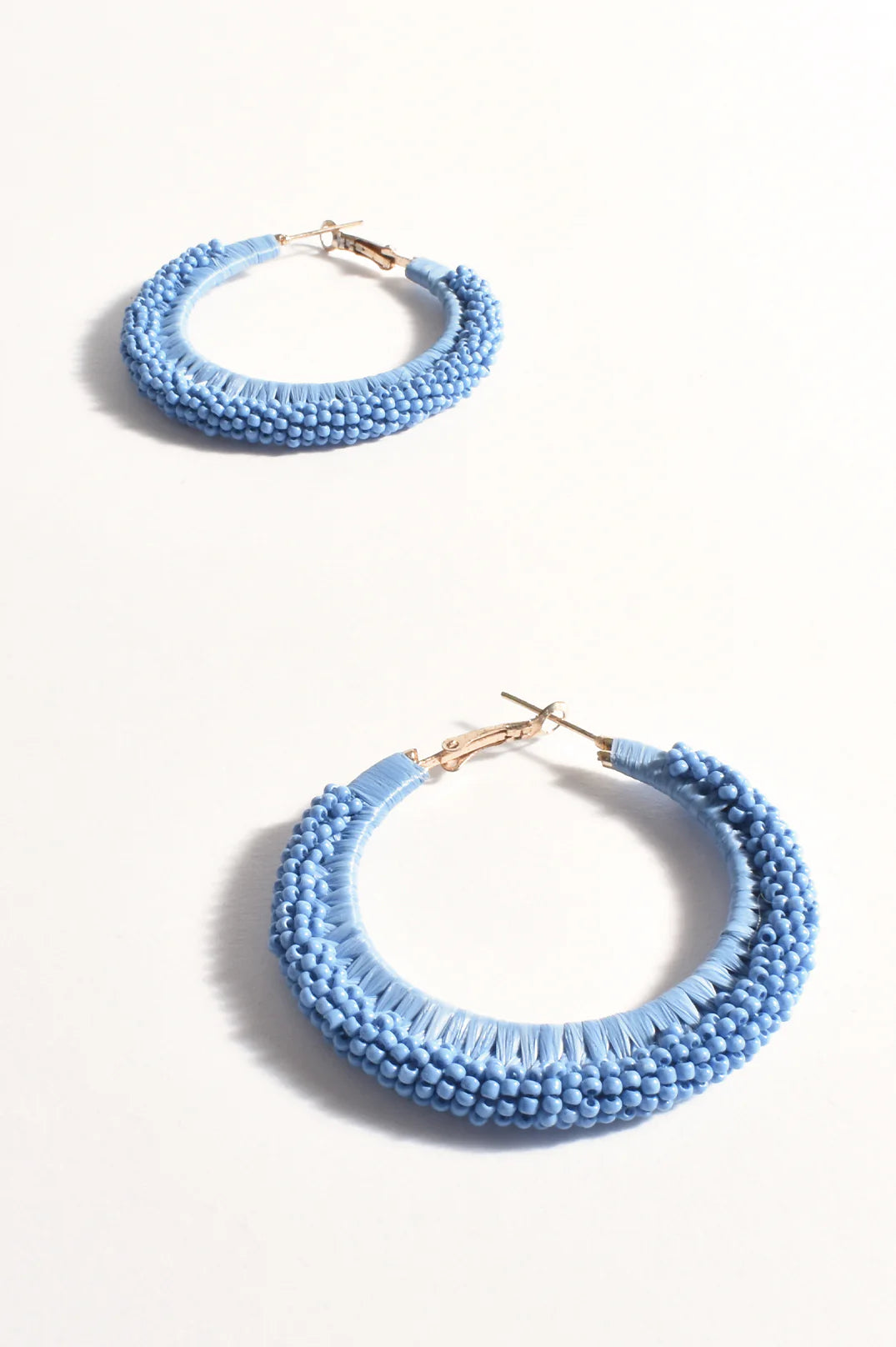 Adorne Bead And Raffia Event Hoops