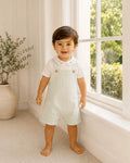 Bebe Evan Green Stripe Overalls
