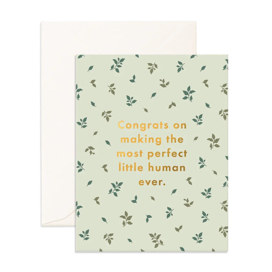 Fox & Fallow Greeting Card - Perfect Human Broderie