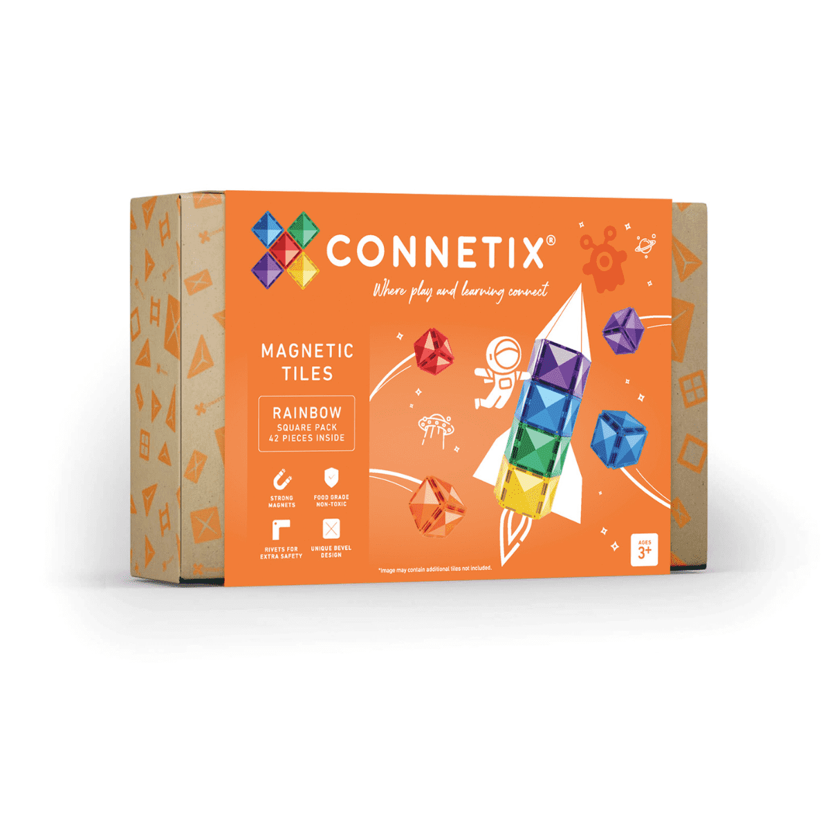 Connetix Rainbow Square Pack 42pc