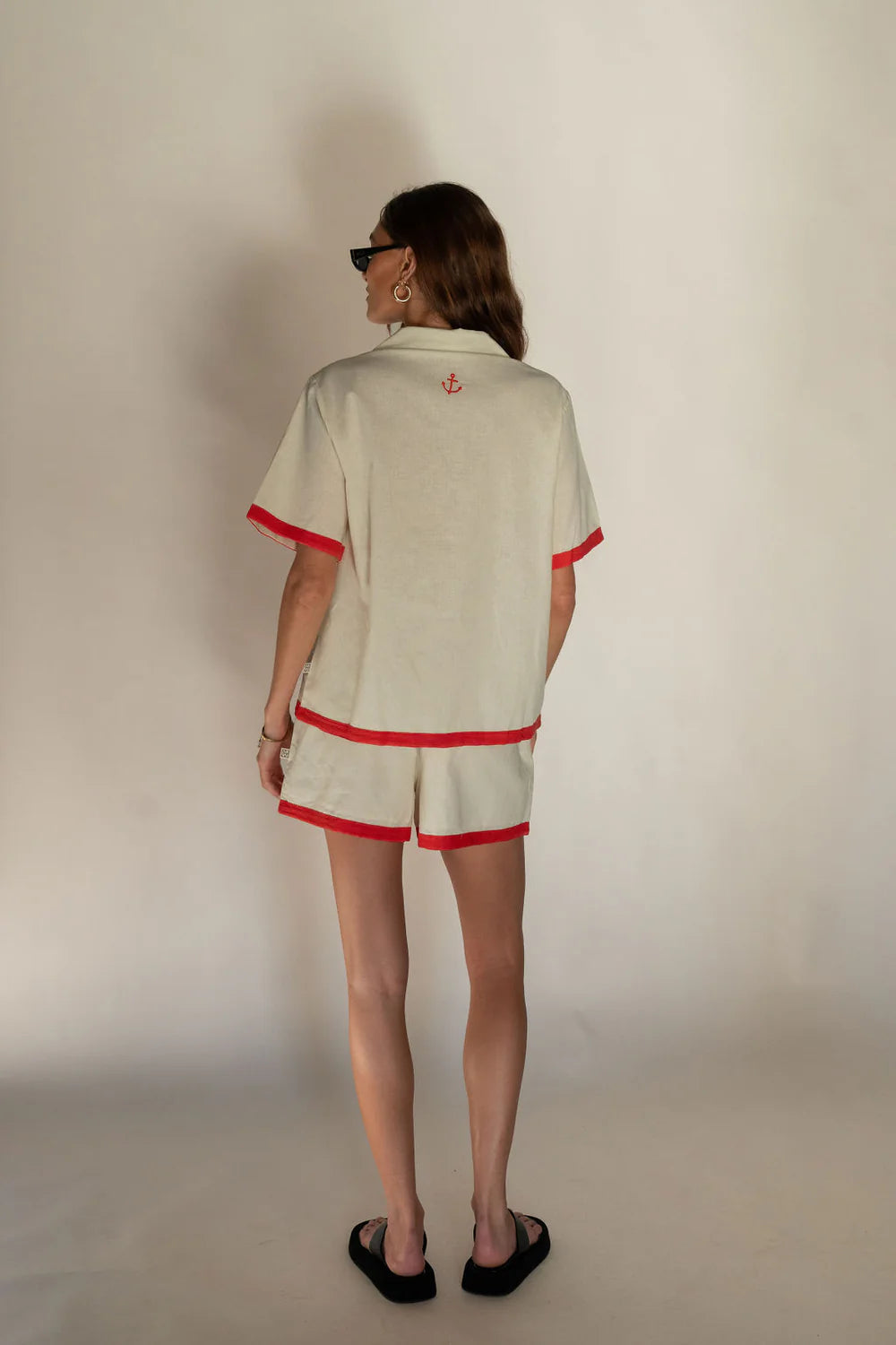 Araminta James Del Mar Shirt Set Lobster Red