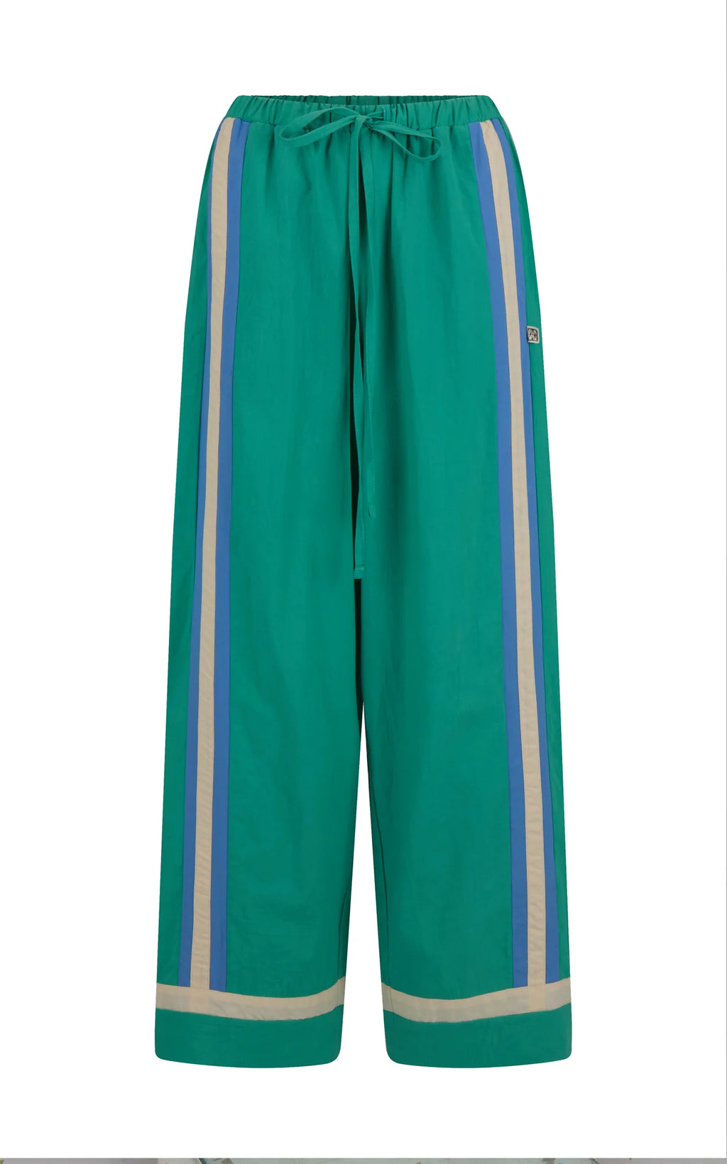 Araminta James La Mer Stripe Pant Jade Green