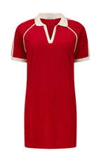 Araminta James Rhodes Terry Dress Cherry Pie