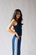 Araminta James-Mio Rib Tank-Estate Blue