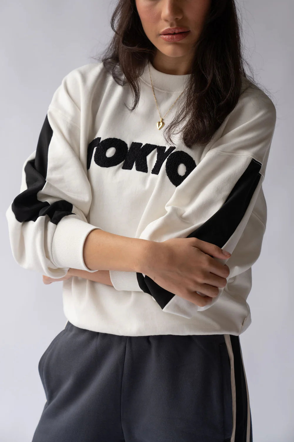 Araminta James- Tokyo Sweatshirt-Warm White