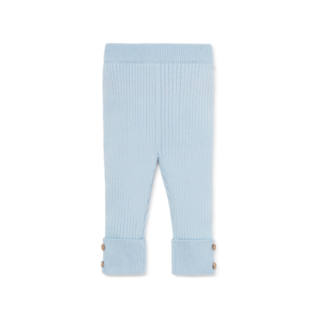Aster & Oak Pale Blue Knit Rib Leggings