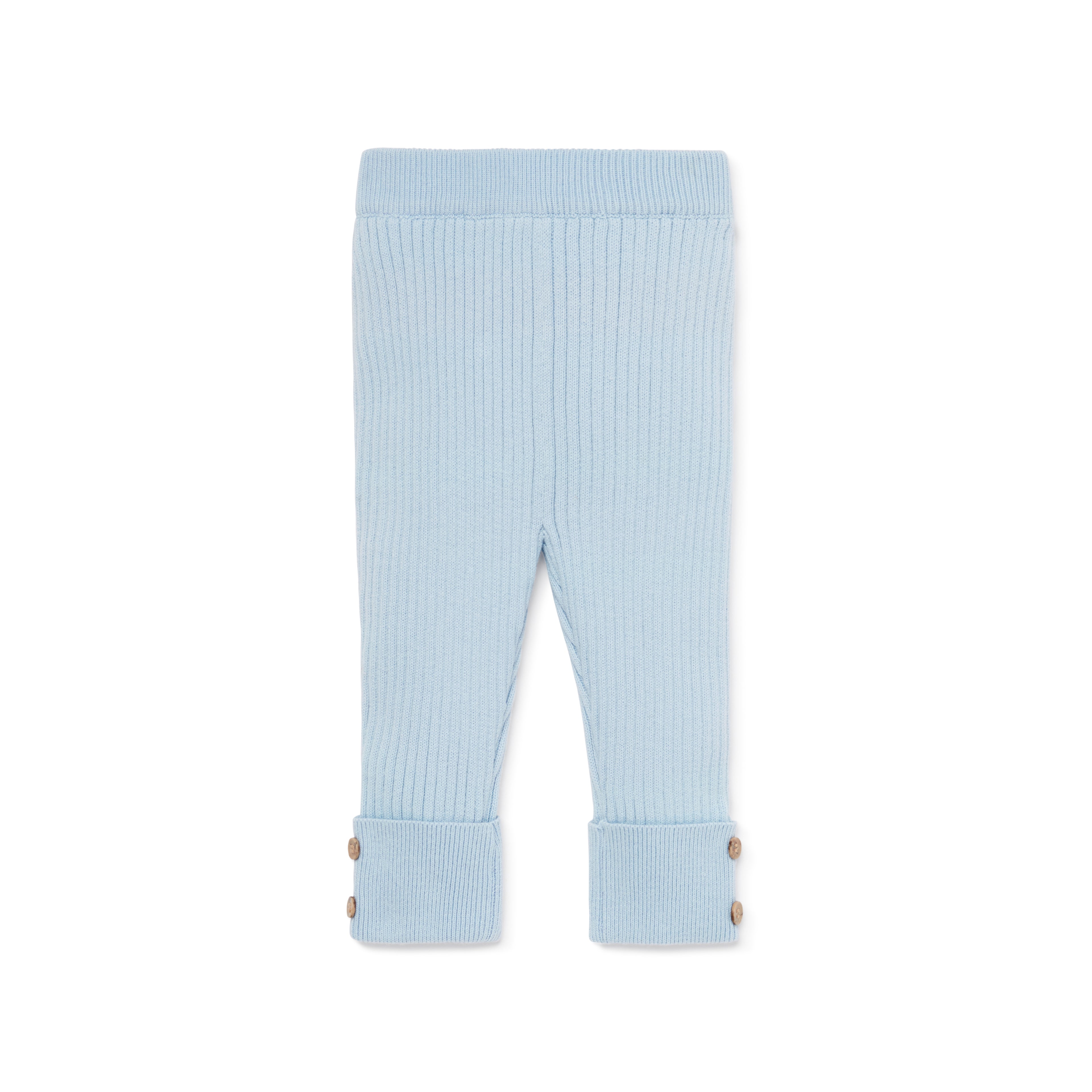 Aster & Oak Pale Blue Knit Rib Leggings