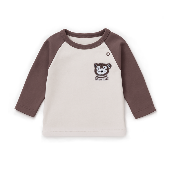 Aster & Oak Byron Bear Raglan Top