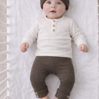 Aster & Oak Espresso Knit Rib Legging