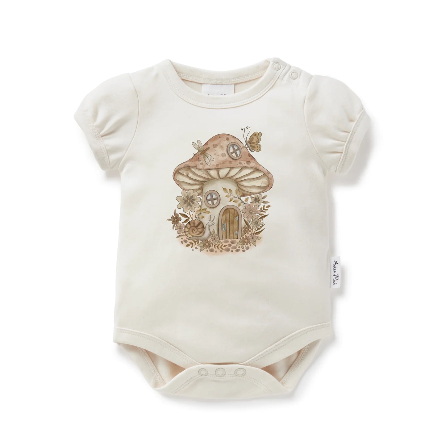 Aster & Oak Mushroom Print Onsie