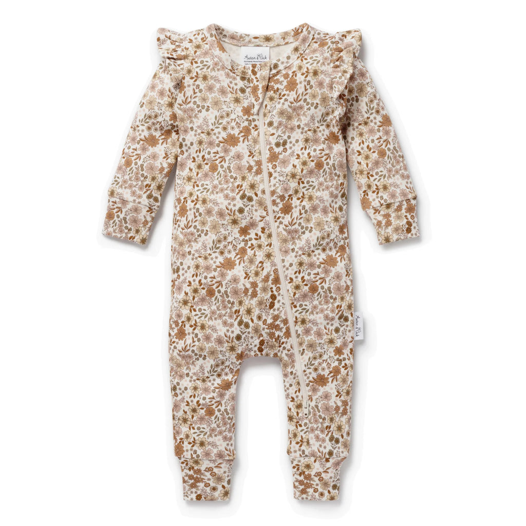 Aster & Oak Bailey Floral Zip Romper