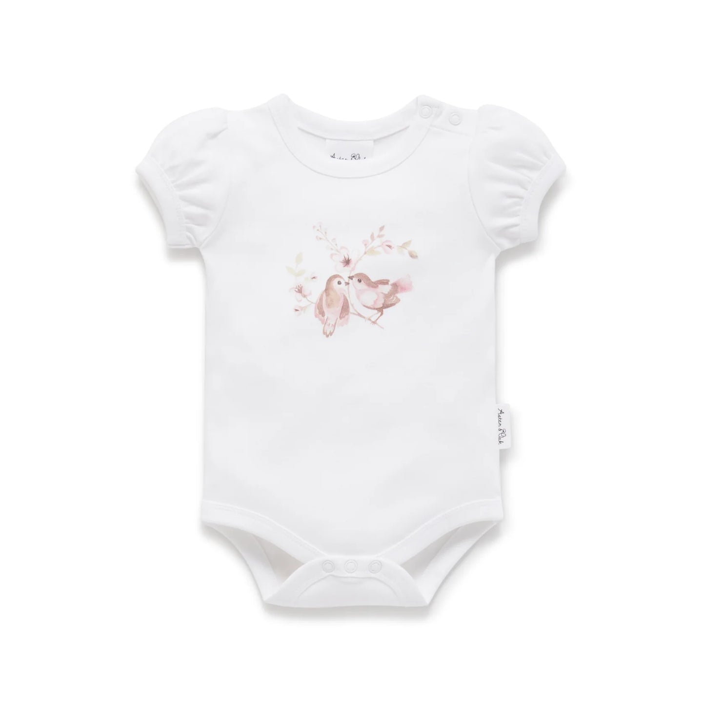 Aster & Oak - Blossom Print Puff Sleeve Onesie