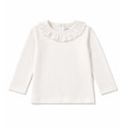 Aster & Oak Coconut Ruffle Top