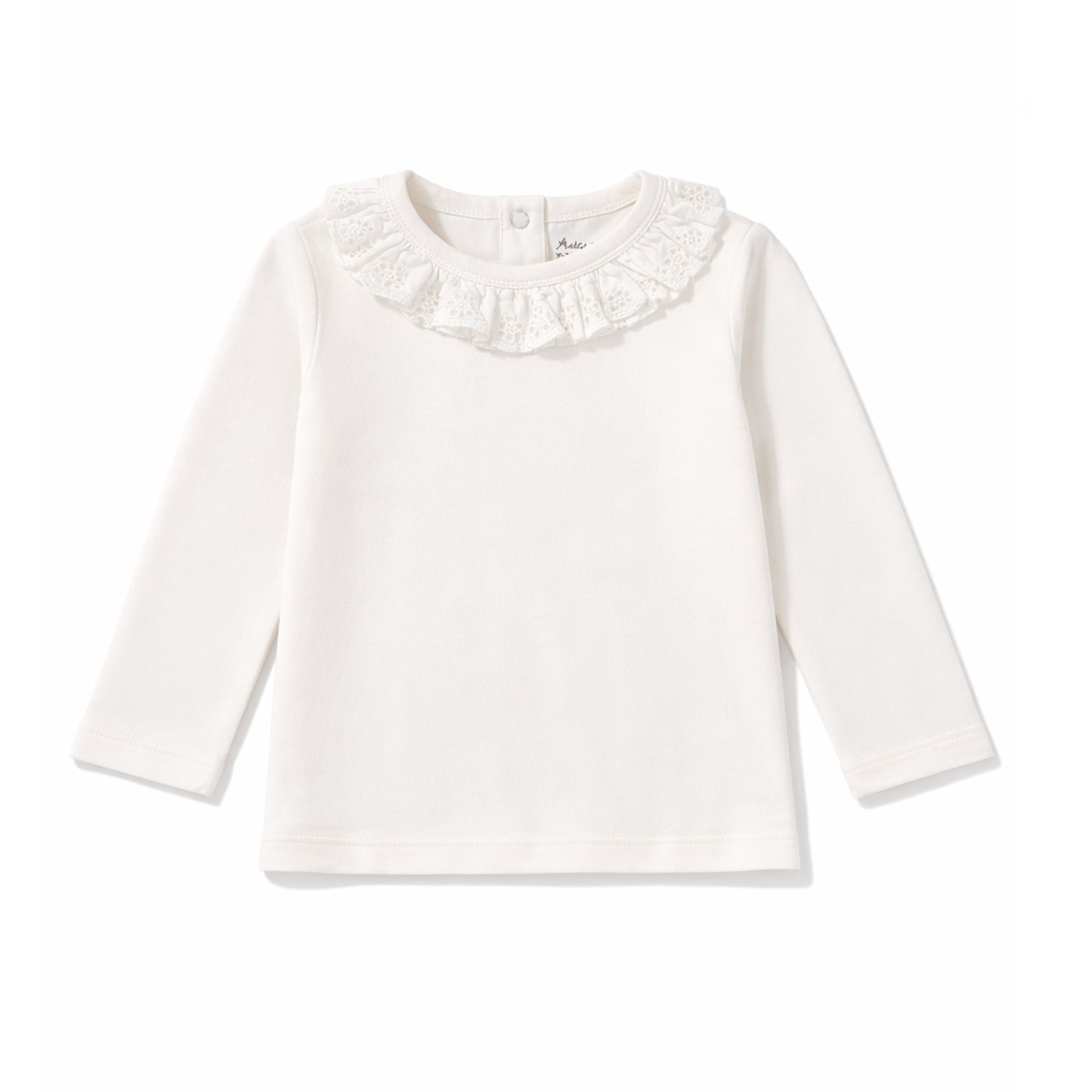 Aster & Oak Coconut Ruffle Top