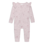 Aster & Oak Lilly Bow Zip Romper